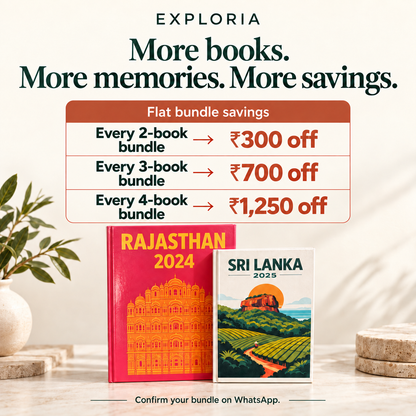 Save ₹300 on every 2-book bundle, ₹700 on every 3-book bundle, and ₹1,250 on every 4-book bundle.